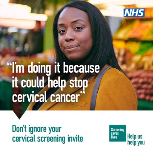 Cervical screening awareness banner