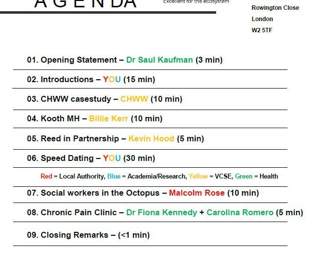 Octopus 9 agenda