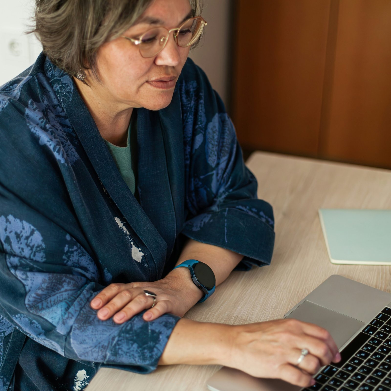 Woman on computer
